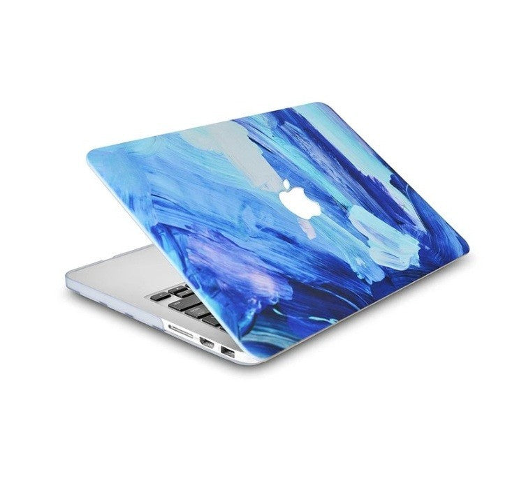 LuvCase Macbook Case Bundle - Oil Paint 5 w/ Keyboard Cover & Screen Protector