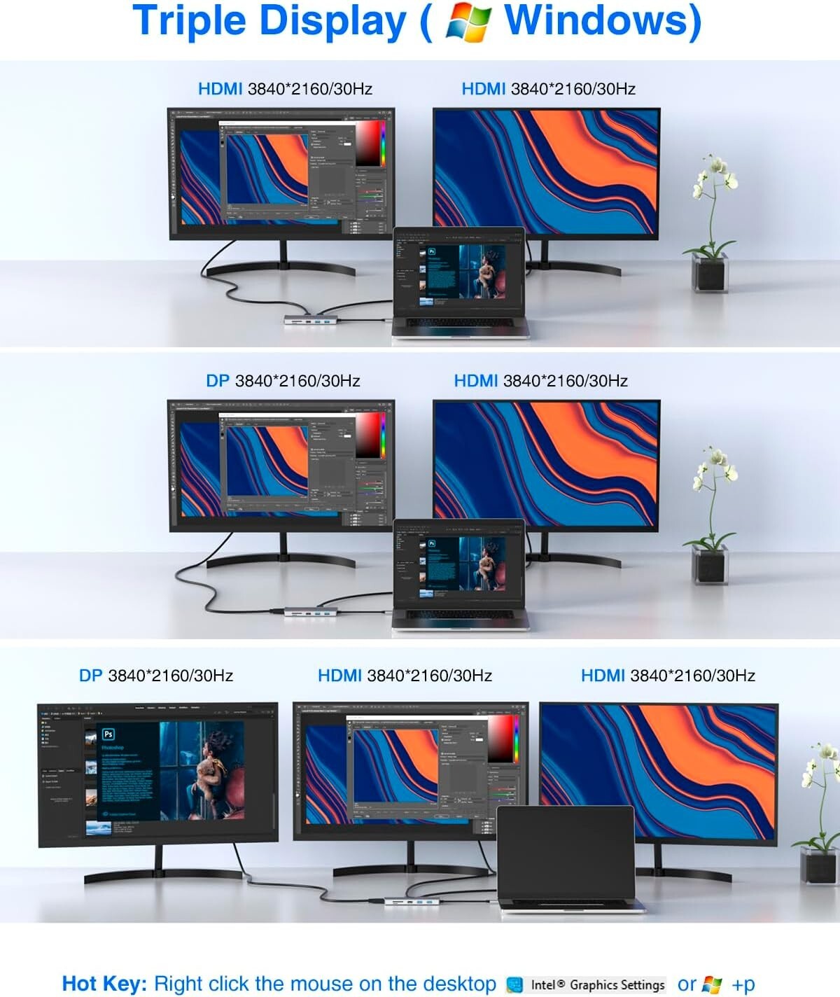 TOTU USB C Hub WindowsMacBook Pro C System macOS only Support Mirror