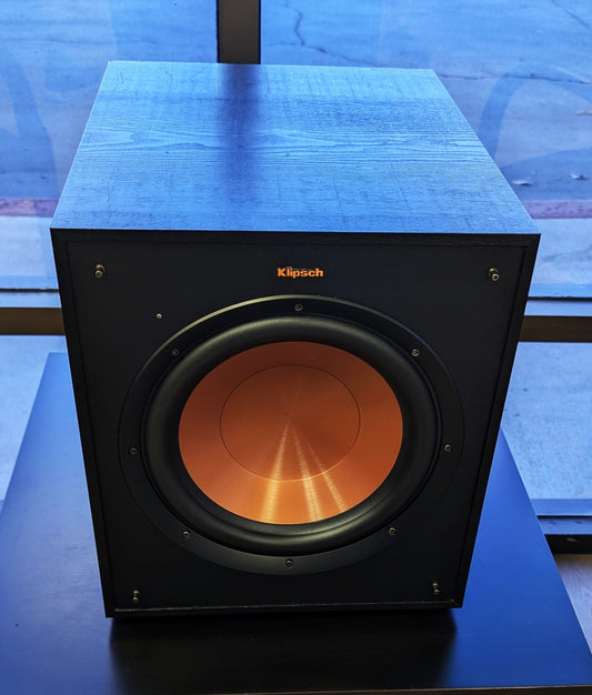 Klipsch R-100SW 10" Subwoofer – Deep Bass, All-Digital Amp, Black