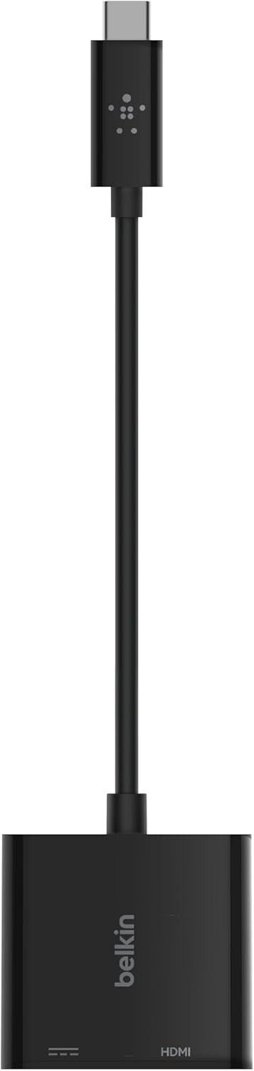 USB-C HDMI Belkin to Charge Adapter 12 Portable Adapter Black
