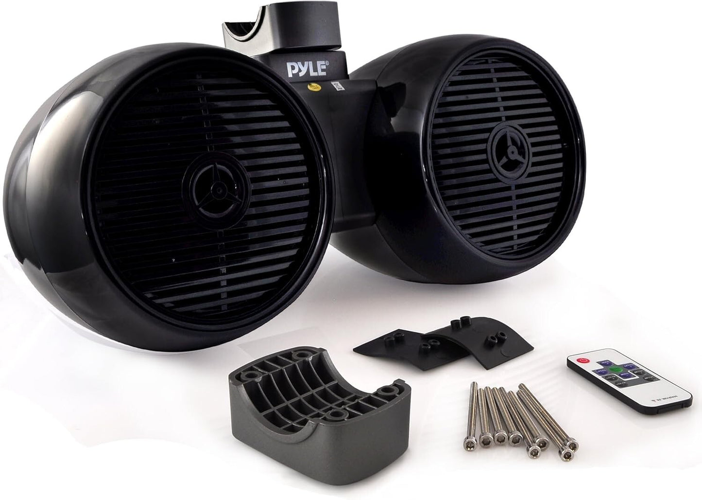 PLMRWB852LEB BLACK Pyle Waterproof Wakeboard Tower Speakers 65Dual Subwoofer