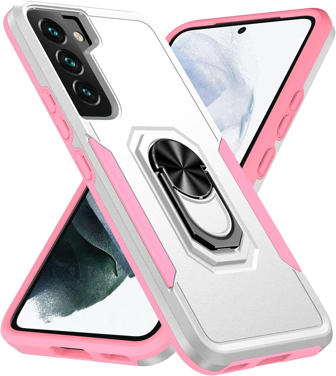 Samsung S22 Galaxy Stand 360Degrees Rotating Finger Ring Stand Plus 5G White