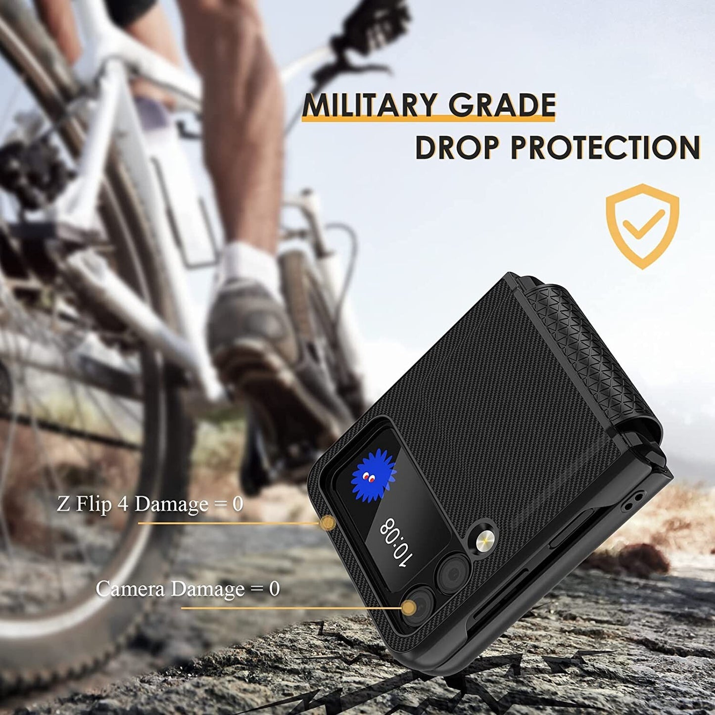 Fewdew Kickstand Galaxy Z Flip 4Z Flip 4 w Hinge Protection