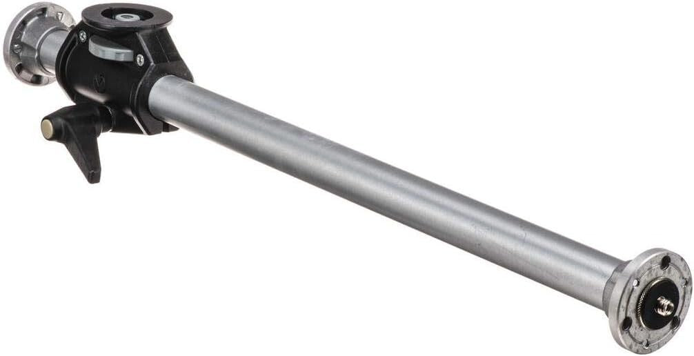 131D Manfrotto Side Arm Tripods w 2 heads on 90 Degree Silver 244 x 41