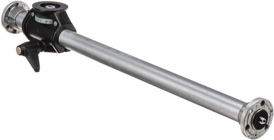 131D Manfrotto Side Arm Tripods w 2 heads on 90 Degree Silver 244 x 41