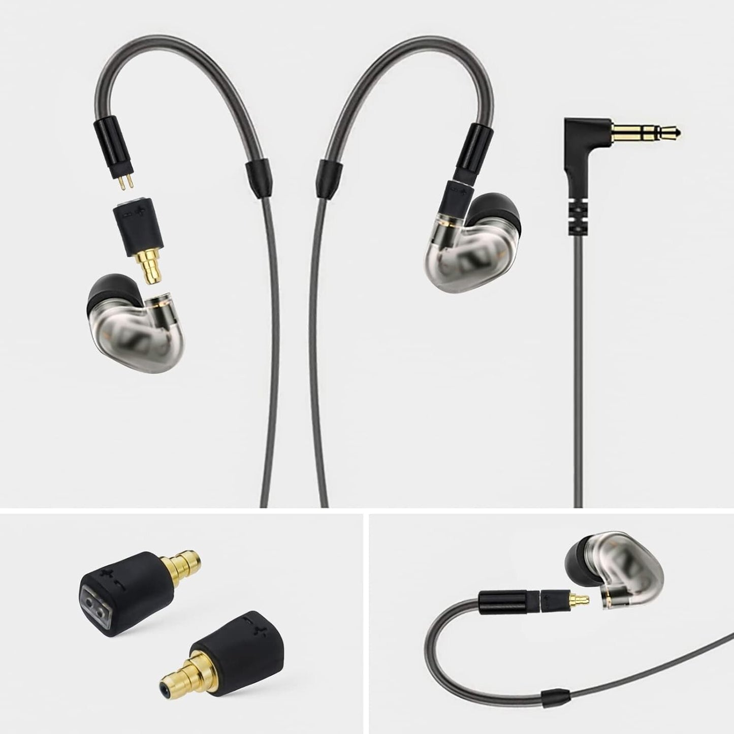 IE400 okcsc Adapters Sennheiser Pro Earbuds Male to 2 Pin Cable Female Compa