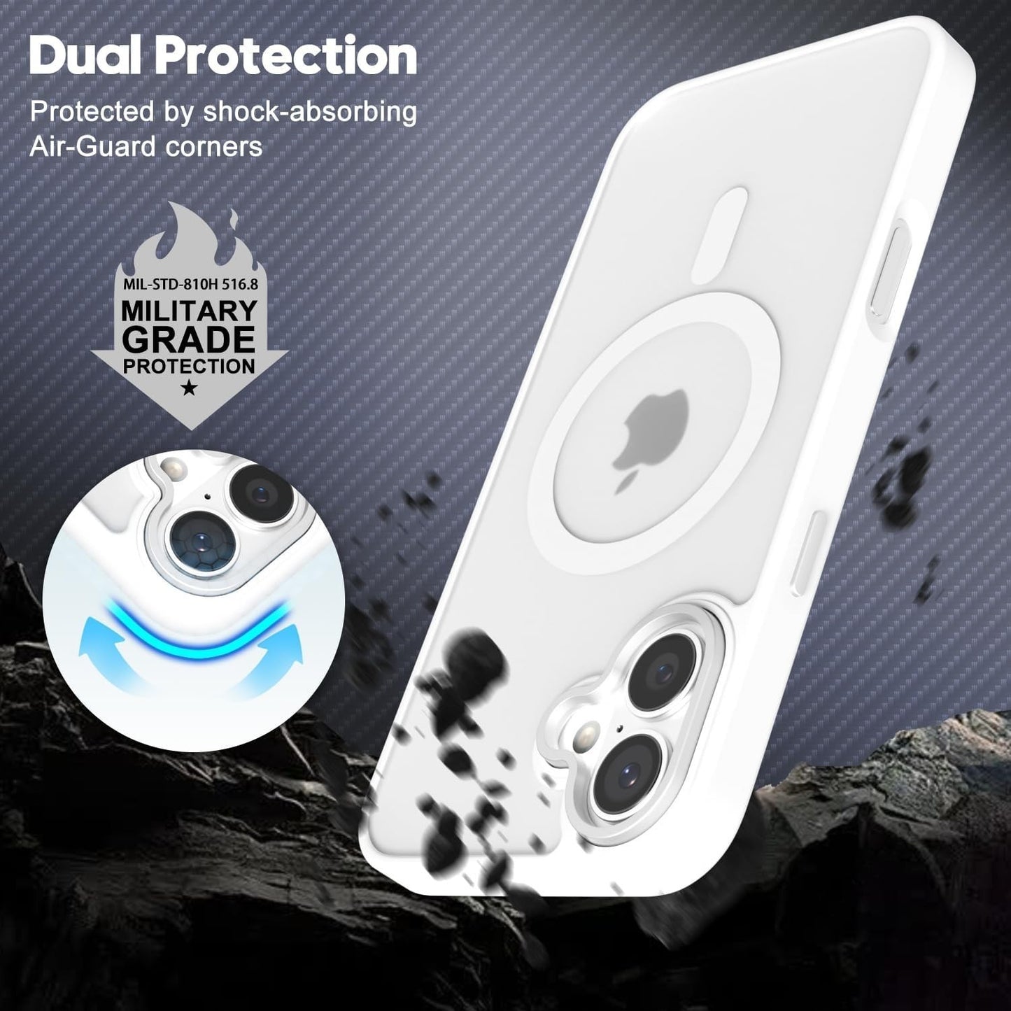 oakxco Magnetic Case for iPhone 16 Phone Case Compatible with Magsafe, Slim Thin