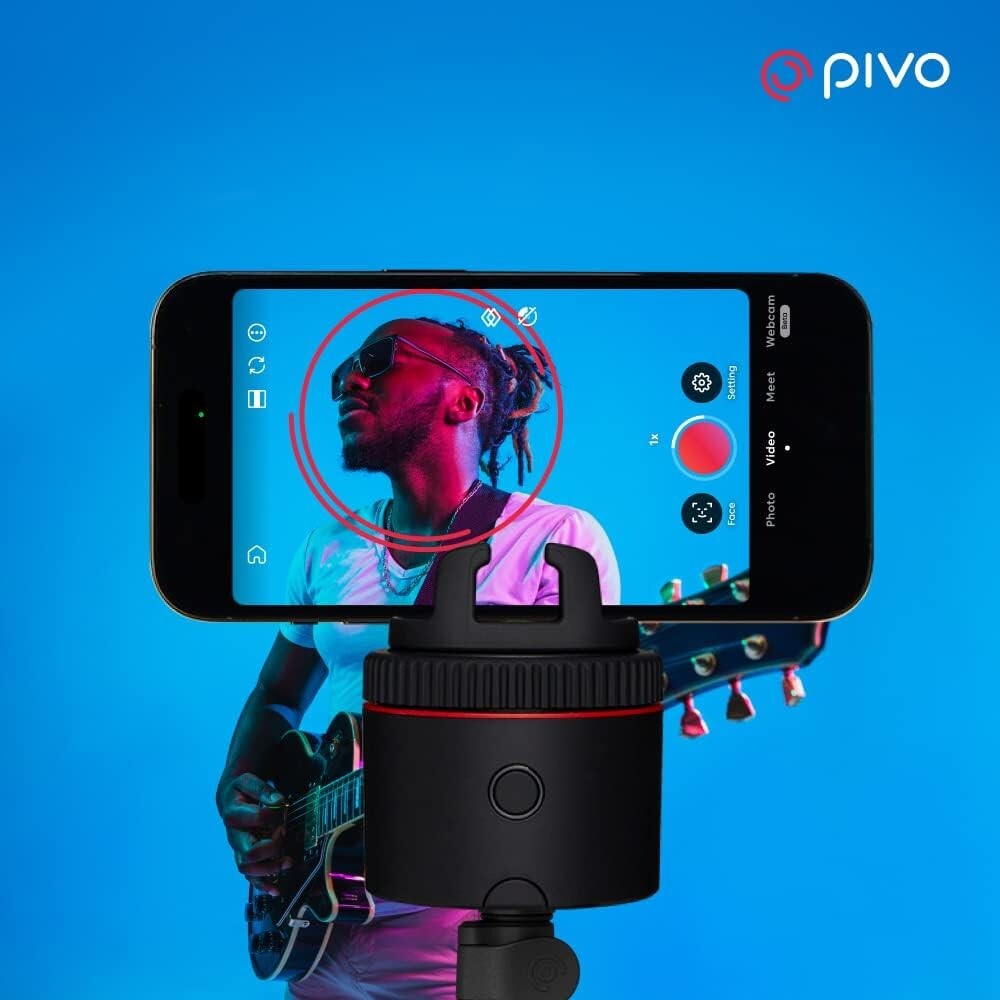 360 Pivo Influencer Auto Face Tracking Phone Holder Rotation video recVlogging