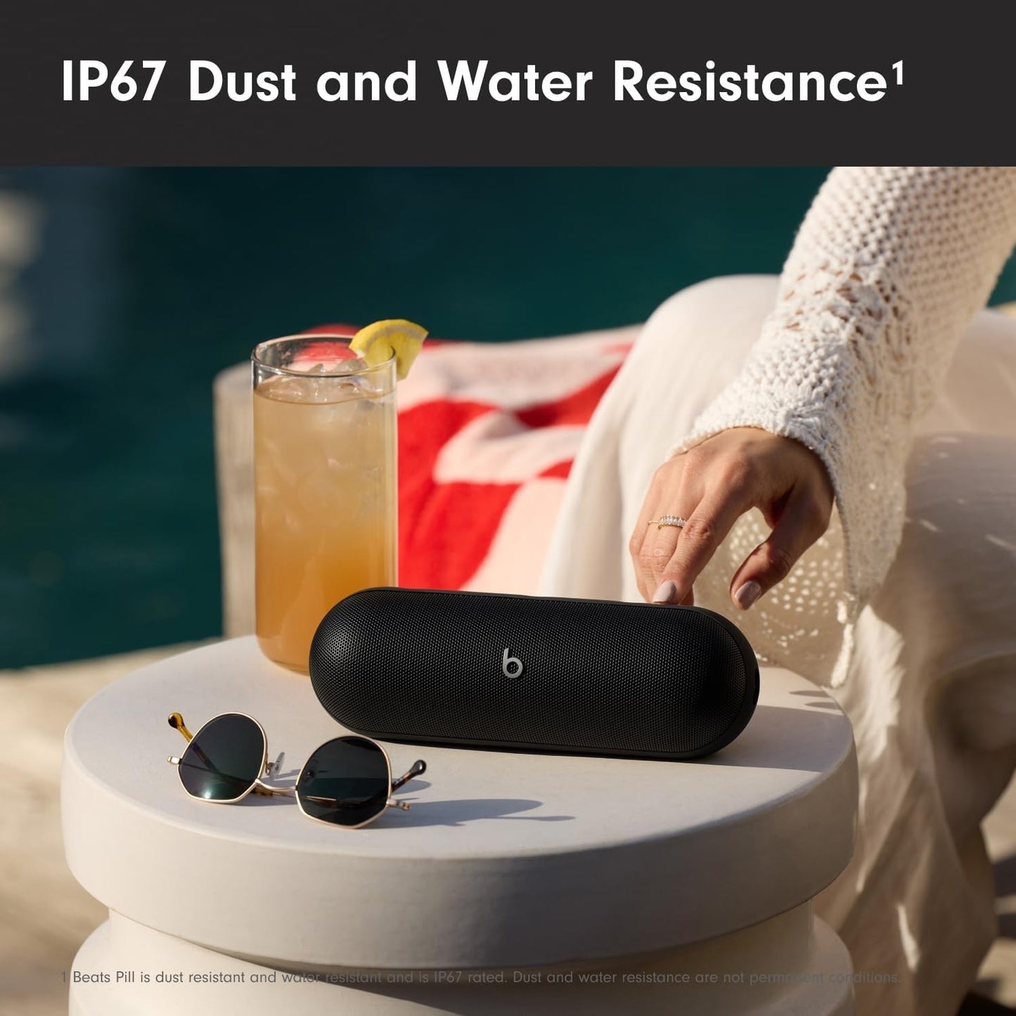 Beats by Dr. Dre Pill+ Portable Wireless Bluetooth Speaker Mate Black, ML4P2LL/A