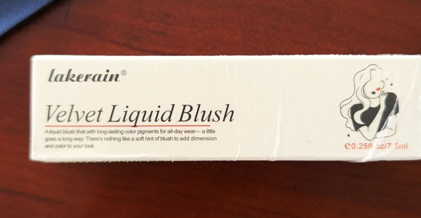 Lakerain Velvet Liquid Blush – 7.5ml – Creamy Long-Lasting Formula – EXP 03/2026