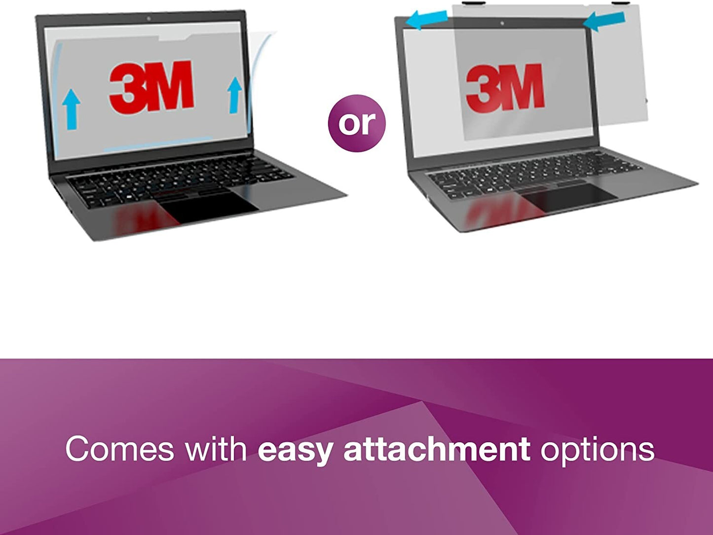 3M High Clarity Privacy Filter 156 Widescreen Laptop w Comply Attachments