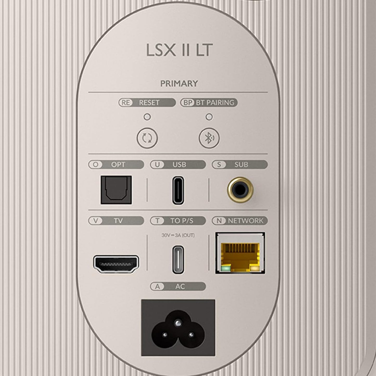 KEF LSX II LT Wireless Speakers - Stone White Pair - Compact & Powerful