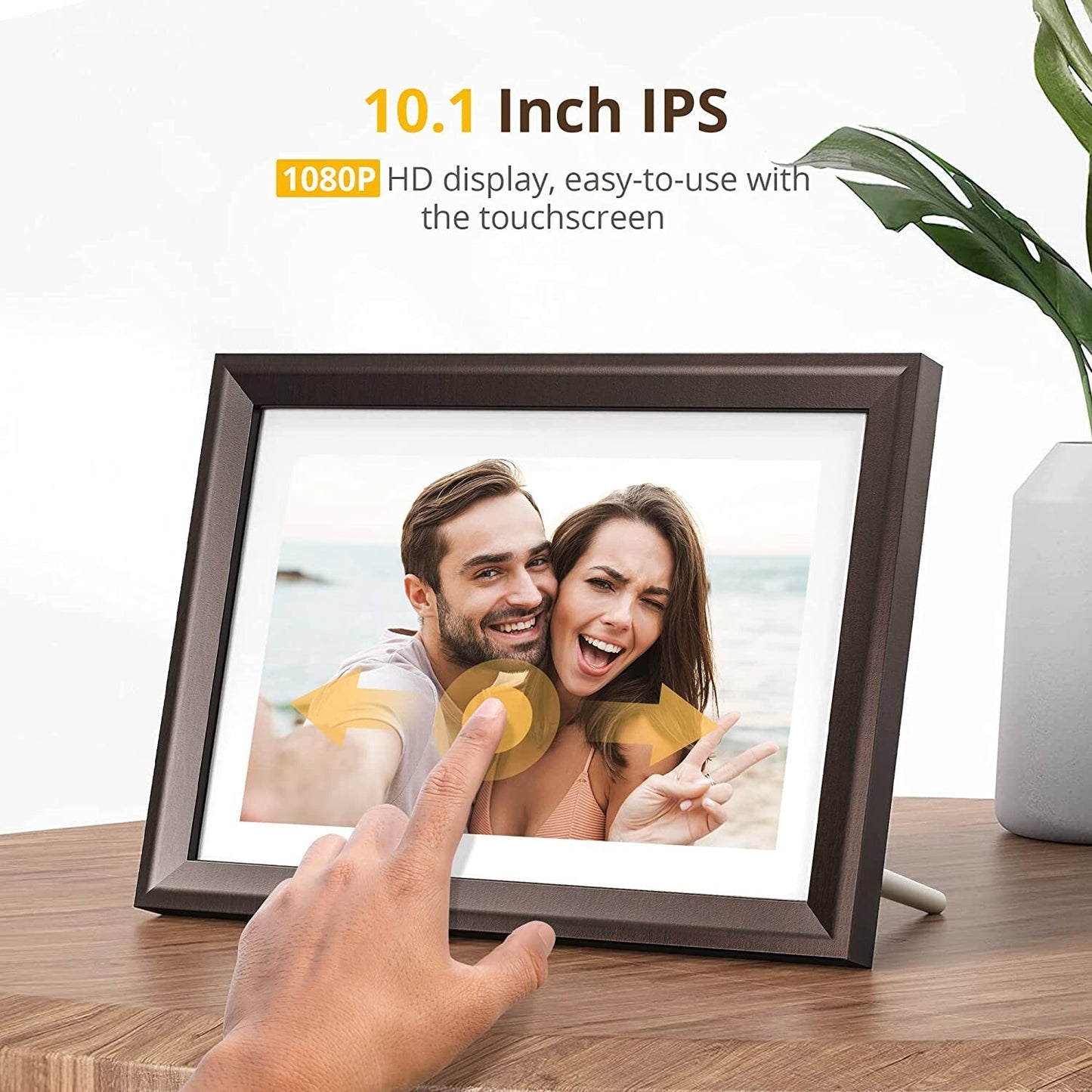 IPS 16GB Dragon Touch Digital Picture Frame 10 Touch Screen HD Display Storage