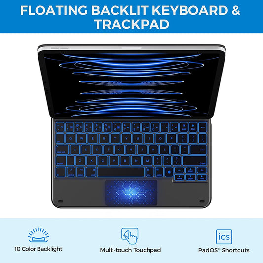 2022 11- typecase Edge Magnetic Keyboard iPad Pro inch Air 5th Gen 109inch