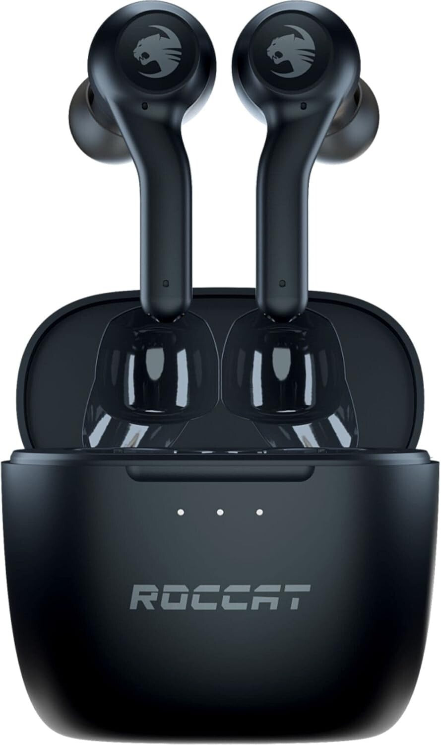 BLACK Roccat Syn Buds Air Earbuds Wireless w Dual Mic Mobile Gaming