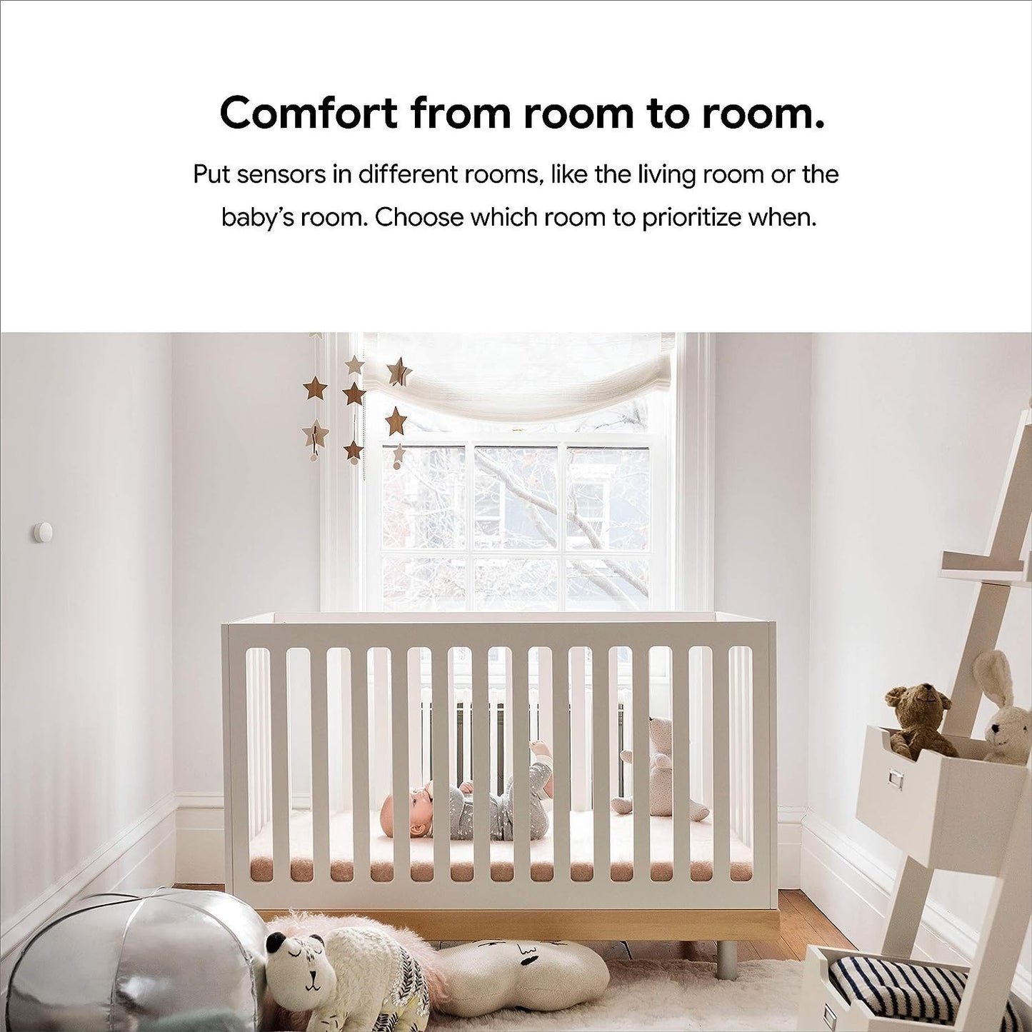Google Nest Temperature Sensor Works w Nest Learning Thermostat E
