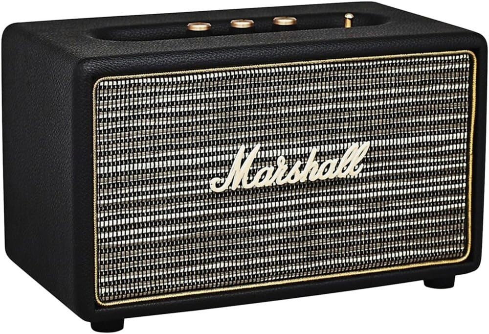 Marshall Acton Bluetooth Speaker Bass / Treble Controls AUX  W3829 Black