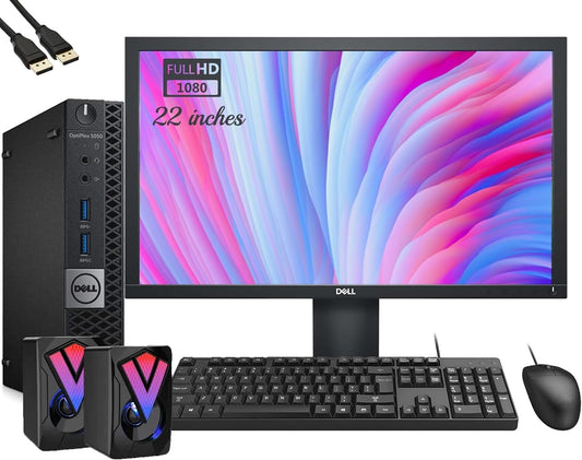 5050 FHD Dell OptiPlex Mini Desktop Computer PC 22 Intel Core i5