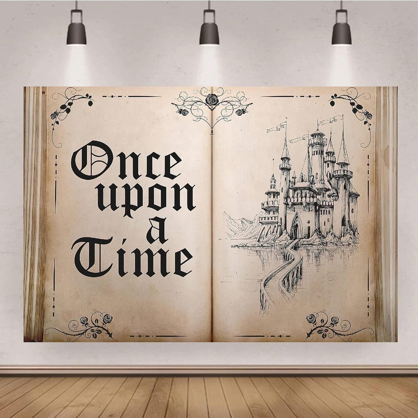 Backdrop Romantic Fairy Tale Once Upon a Time Ancient Castle Princess 7x5FT