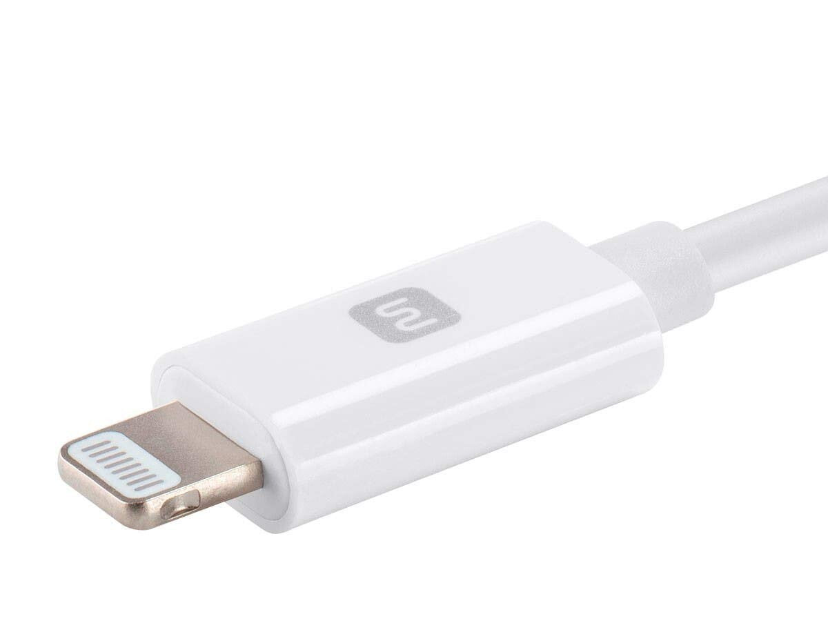 USB-C Monoprice Apple MFi Certified Lightning to Sync Cable 15ft White