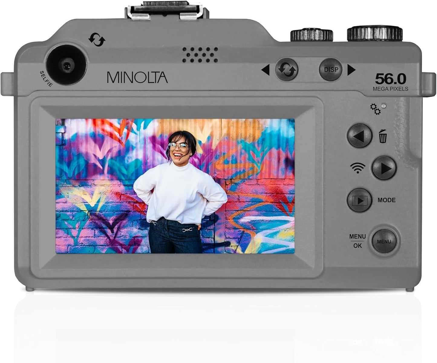 MND65 4K60FPS Minolta 56 MP Autofocus Digital Camera Ultra HD WiFi