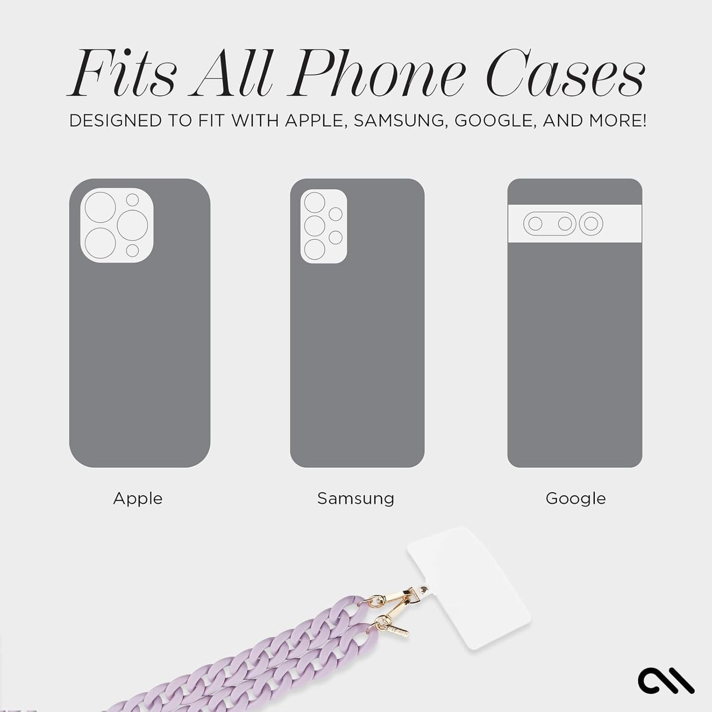Case-Mate Phone Necklace Strap – Works with iPhone 16/15/14 & Galaxy S25 Ultra