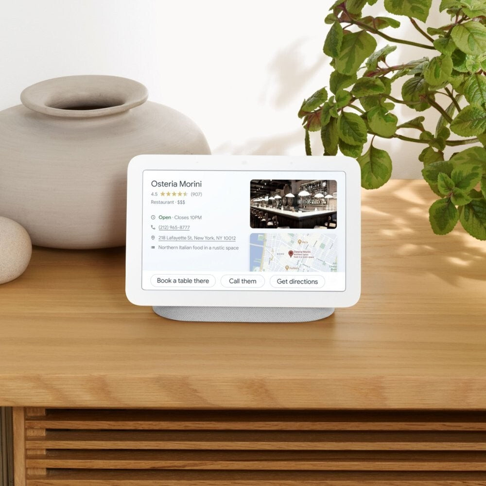 Nest Hub 7” Smart Display with Google Assistant (2nd Gen) - Chalk