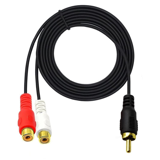 MOTONG RCA Gold Plated to Splitter Cable to Male to Female Stereo