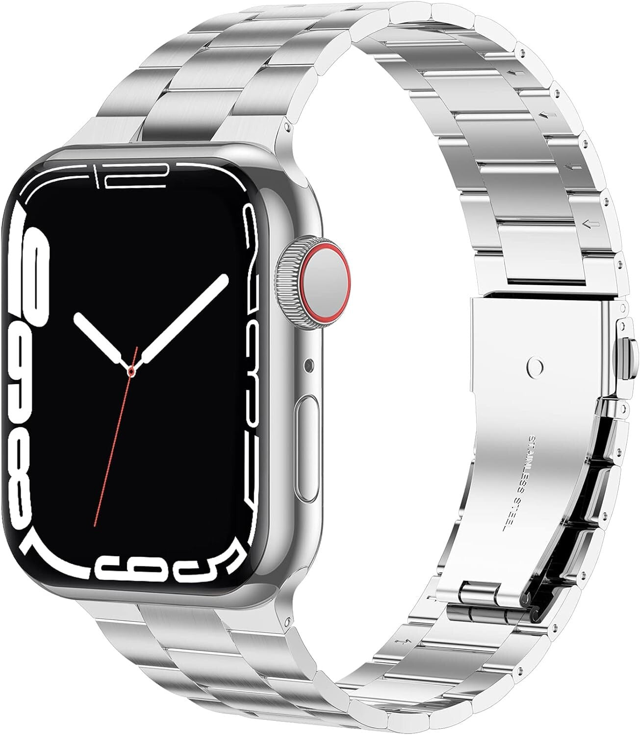 iiteeology Compatible w Apple Watch Band 49mm Ultra 45 44mm Upgraded Stainless