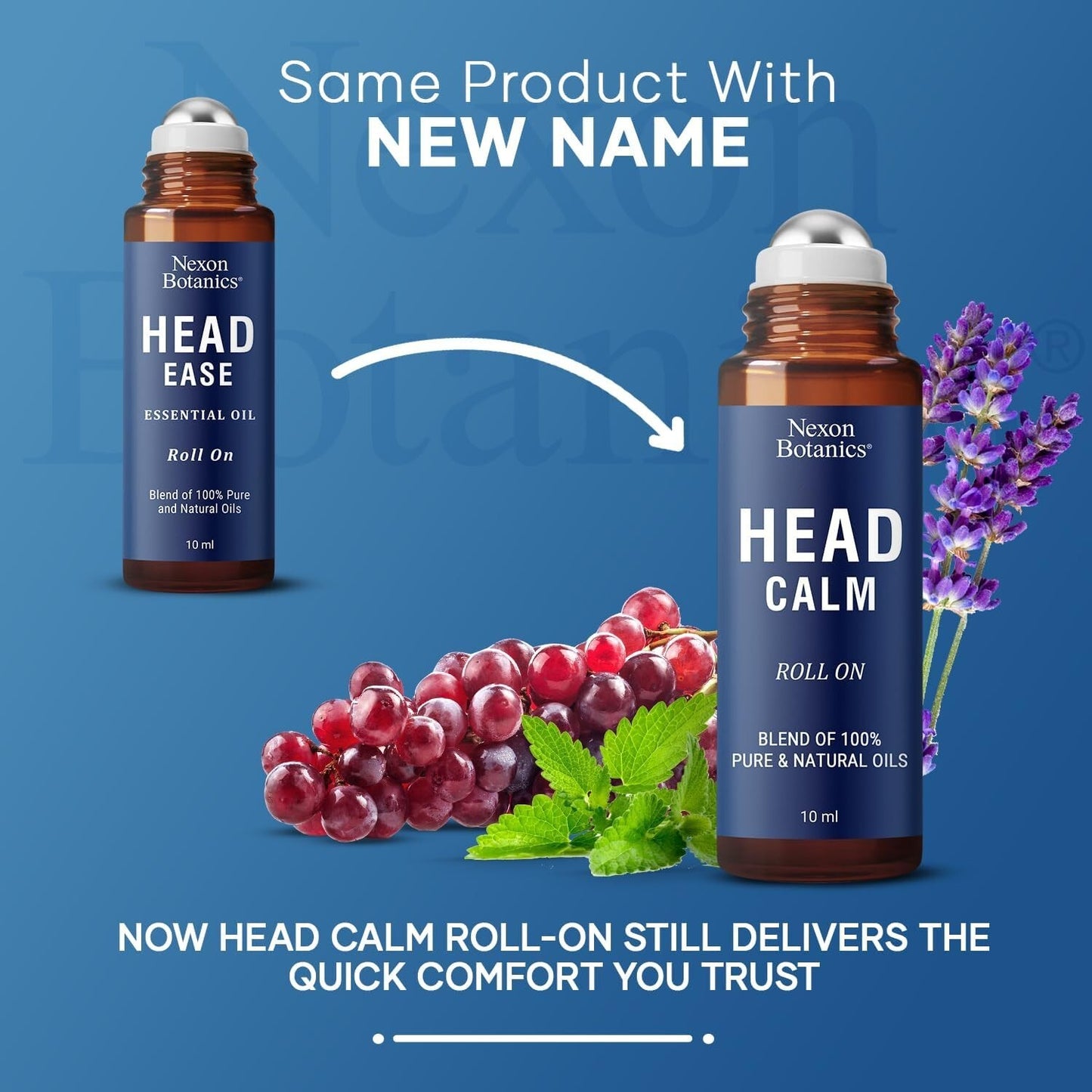 Head Calm Essential Oil RollOn 10 ml Soothing Migraine Headache 2-Pack