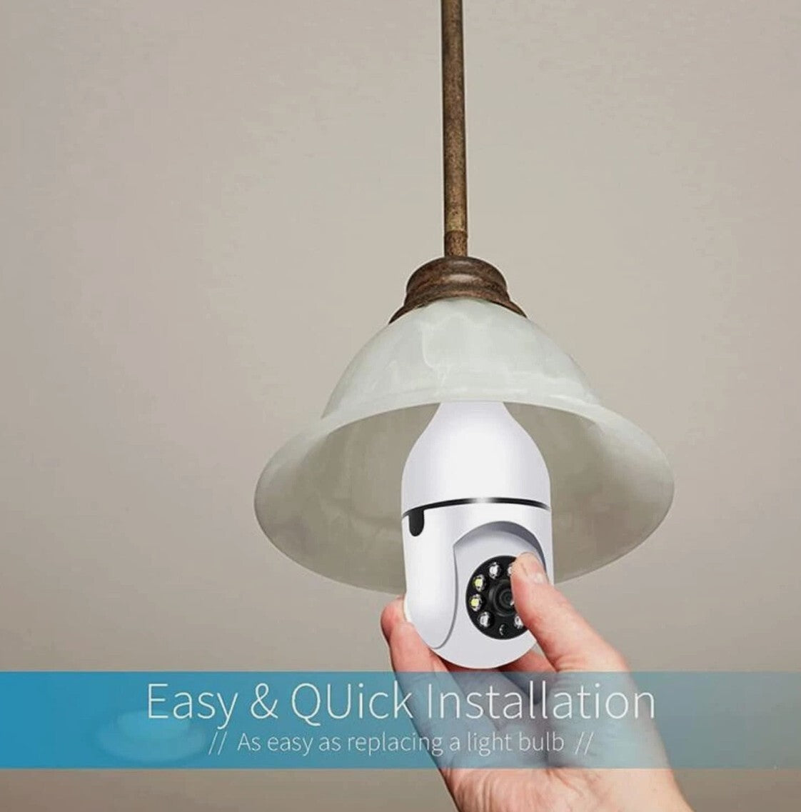 360 PTZ Wireless Light Socket Bulb Wifi Camera Degree Home Camera Flood