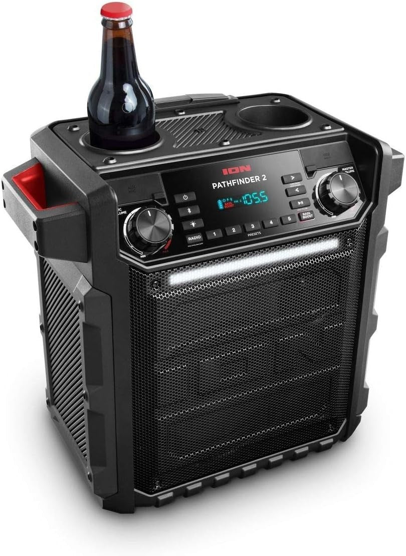 ION Pathfinder II Rugged Bluetooth Speaker – Portable, Outdoor, Weather-Resistan