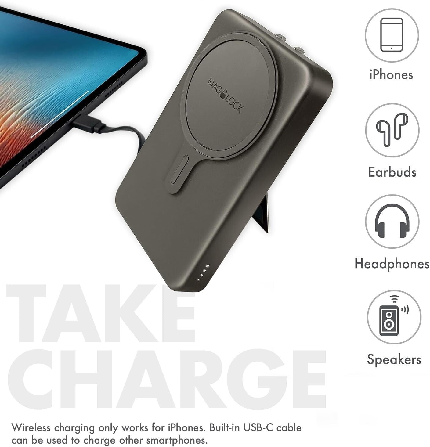 OEM myCharge Portable Wireless Allinone Charger iPhone MagLock Hub 5000mAh