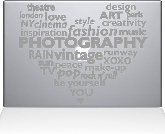 1040-MAC-13P-S Decal Guru Contemporary Culture Heart Vinyl Sticker 13 Mac