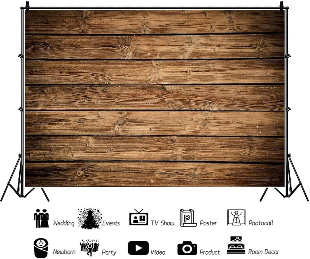 OFILA Wooden Backdrops 7x5ft Wood Backdrop Photography Background Wood Backdrop