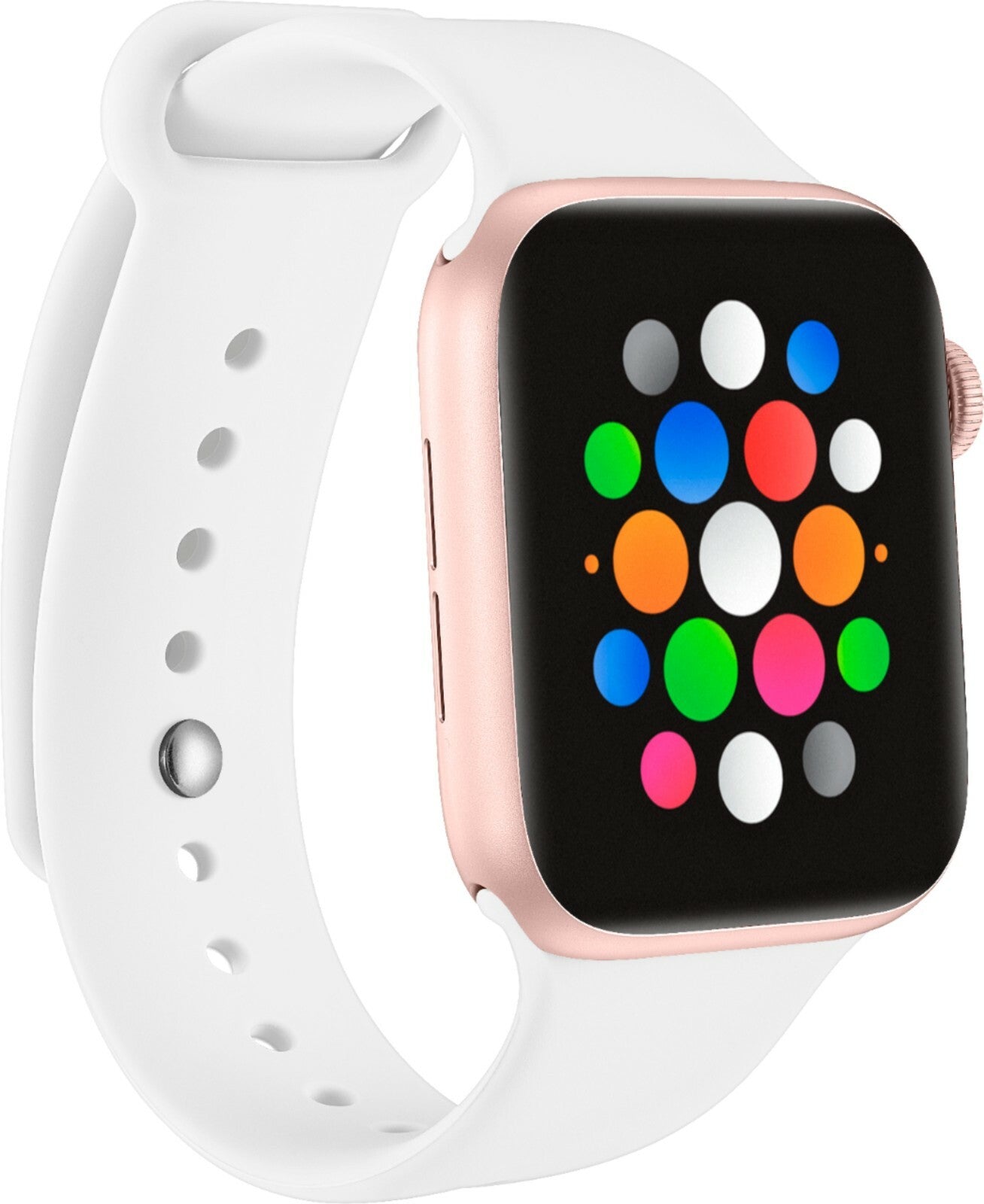 Modal Silicone iWatch Band Apple Watch 42mm 44mm Pure White