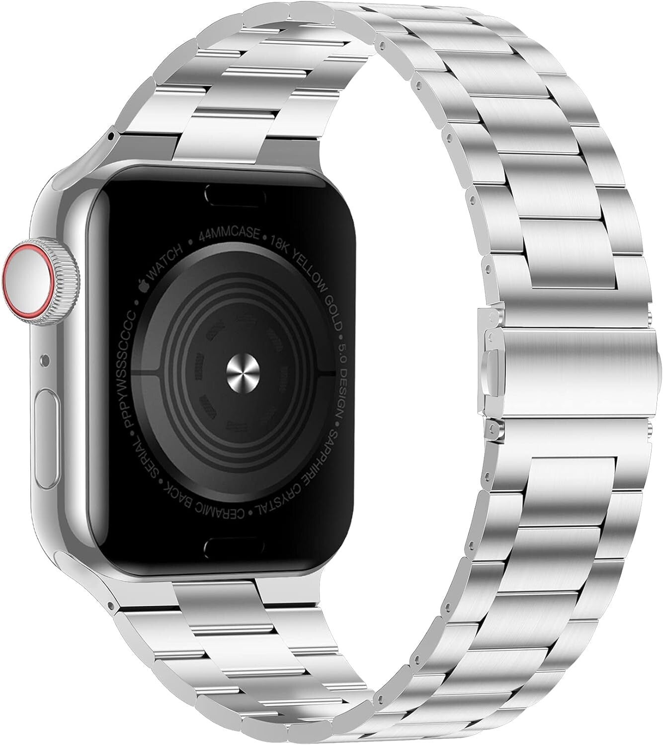 iiteeology Compatible w Apple Watch Band 49mm Ultra 45 44mm Upgraded Stainless