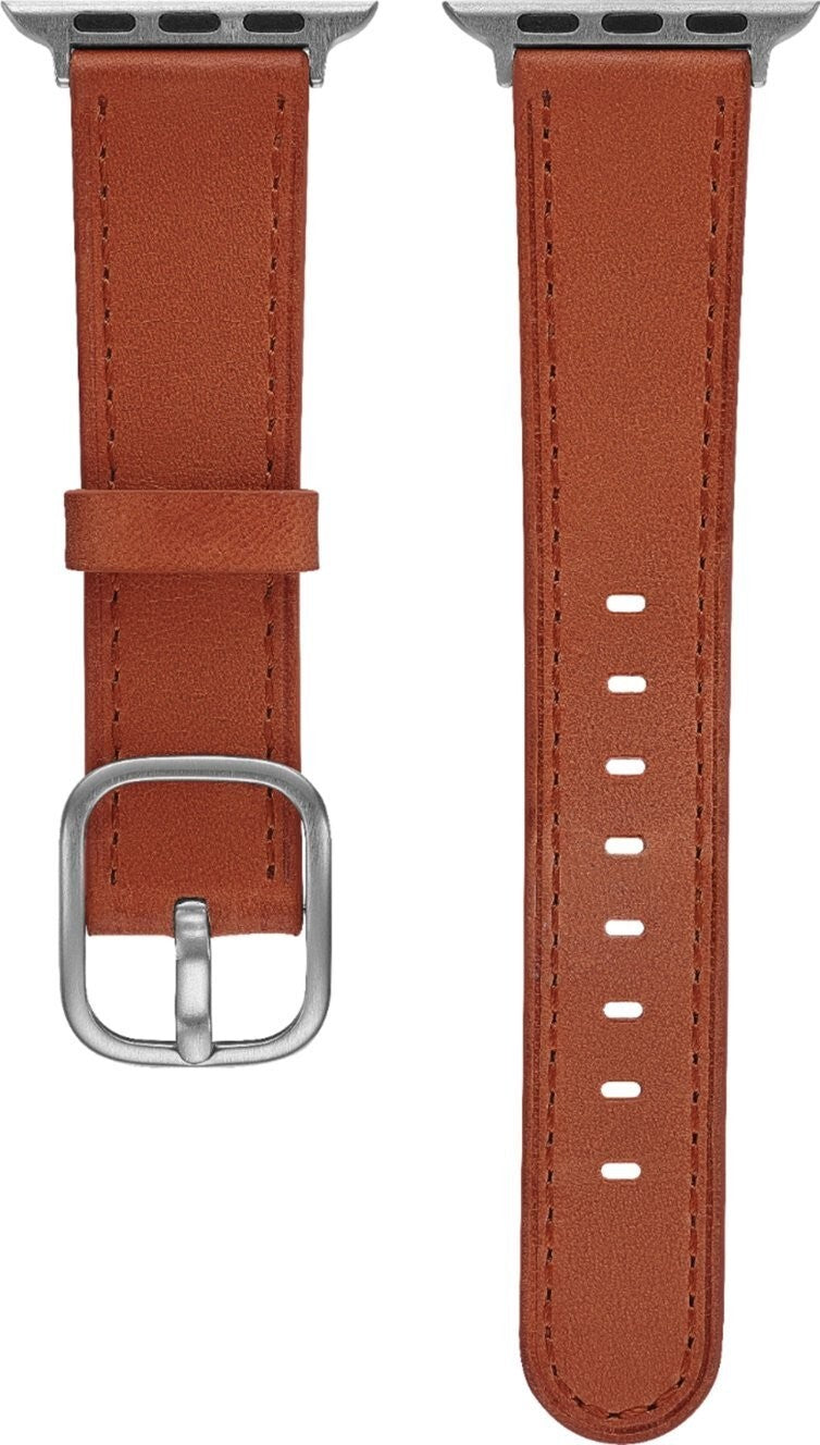 PT-AWB38PYL 60060 Platinum Genuine Leather Band watch strap 38mm 40 Papaya