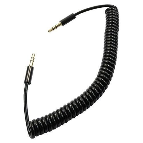 Mediabridge Male to Male 35mm35mm 1818 Coiled Audio Cable 6 ft