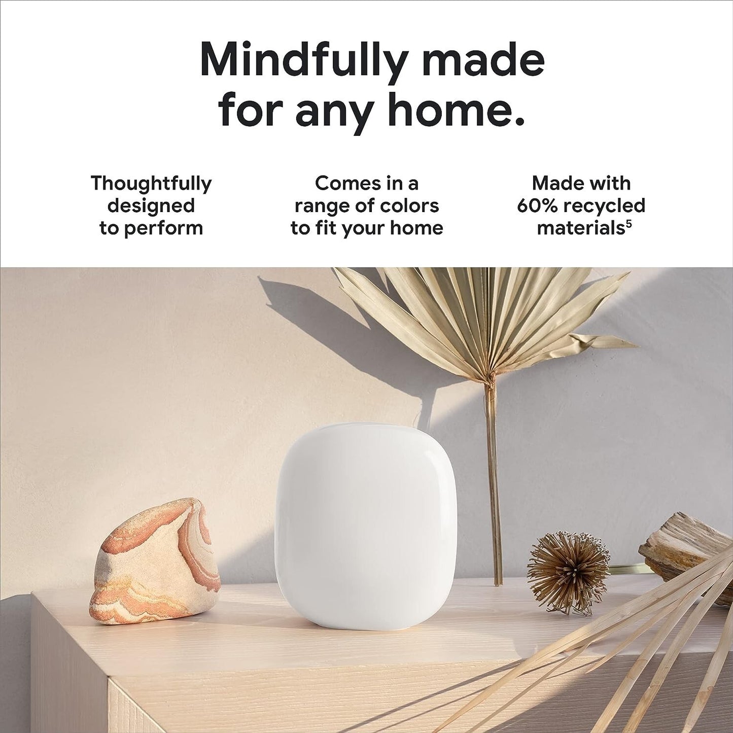 Google Nest WiFi Pro WiFi 6E Reliable Home WiFi System w Fast Speed Coverage
