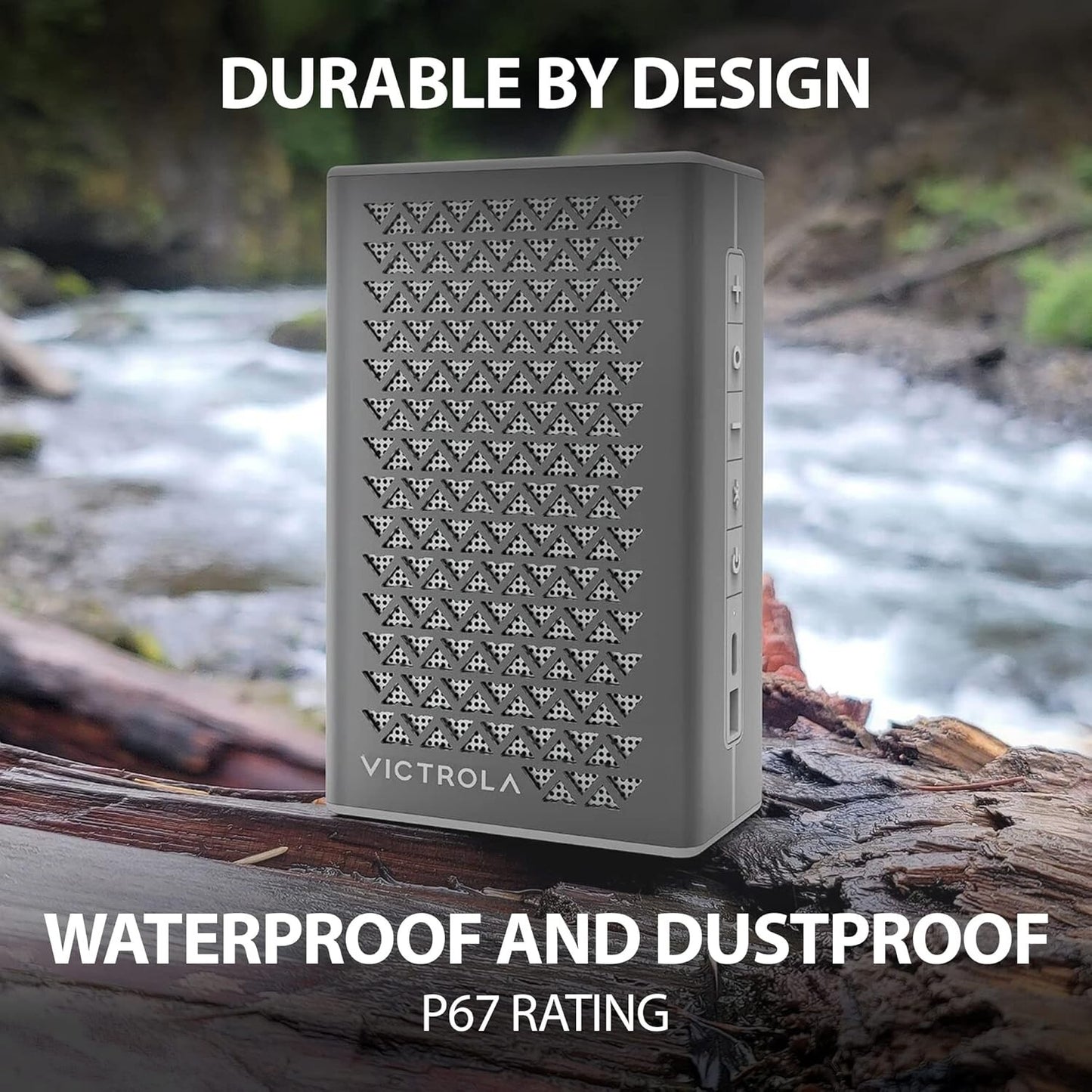 Victrola Music Edition 1 Portable Bluetooth Speaker Silver