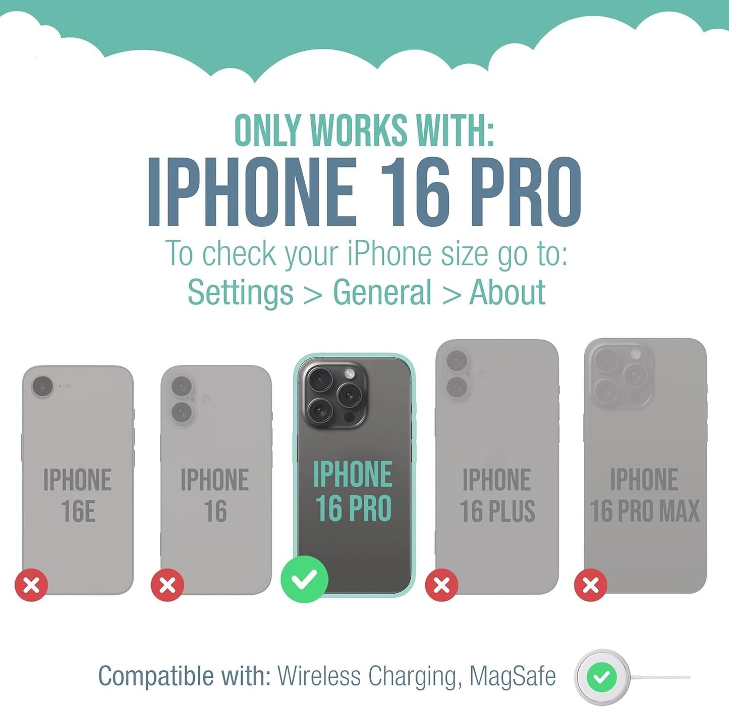 Smartish® iPhone 16 Pro Protective Magnetic Case - Gripzilla Compatible with Mag