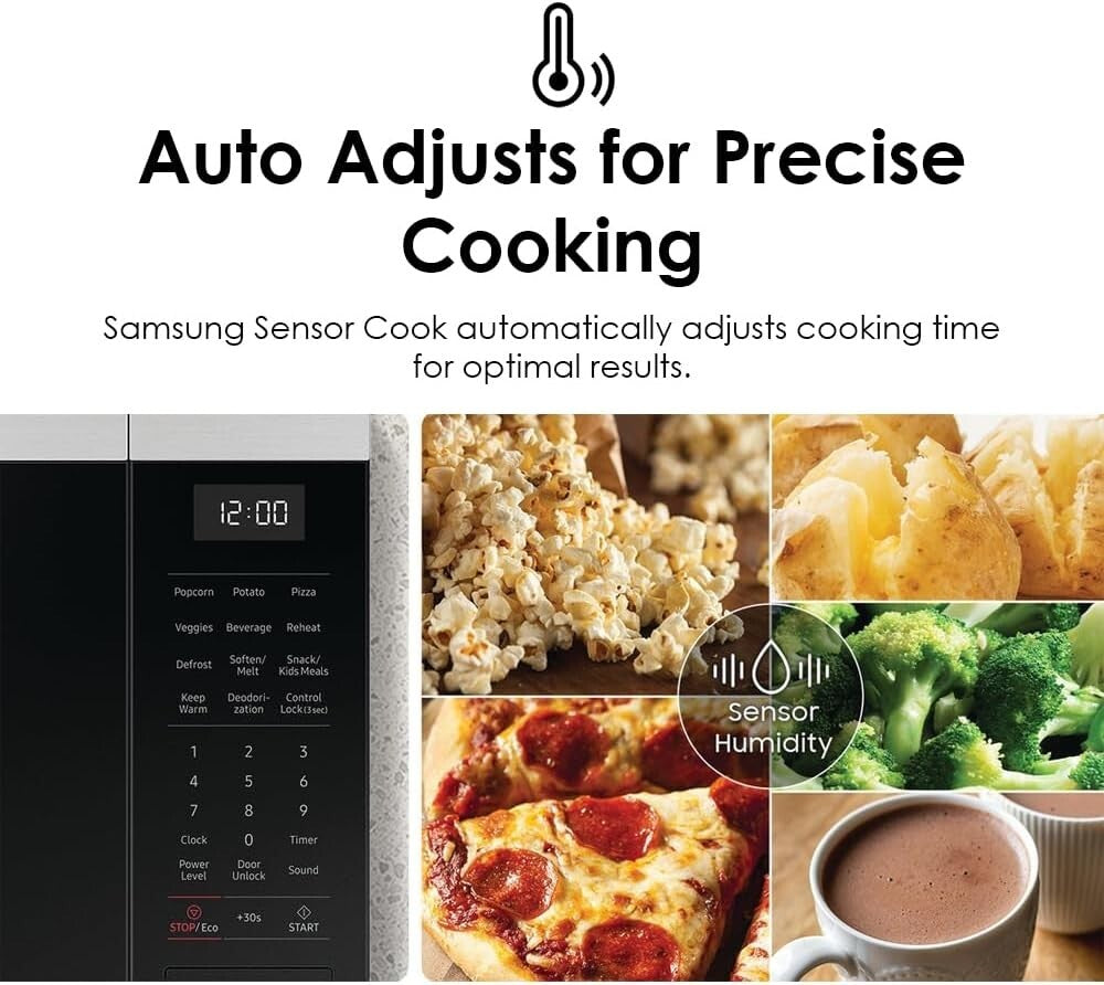 Samsung 19 Cu Ft Countertop Microwave Sensor Cooking Stainless Steel