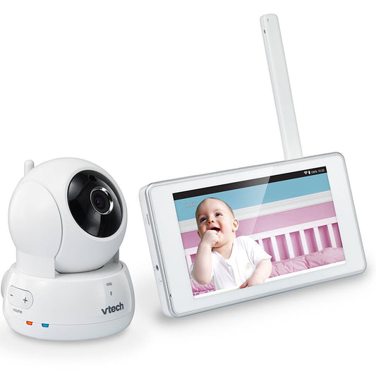VM991 VTech Wireless WiFi Video Baby Monitor w Remote Access App 5inch Pan