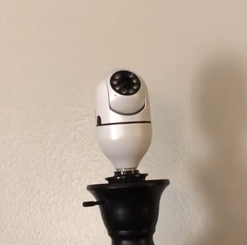 360 Light Bulb Wireless Camera 24GHz 5G WiFi Outdoor Night Vision degrees