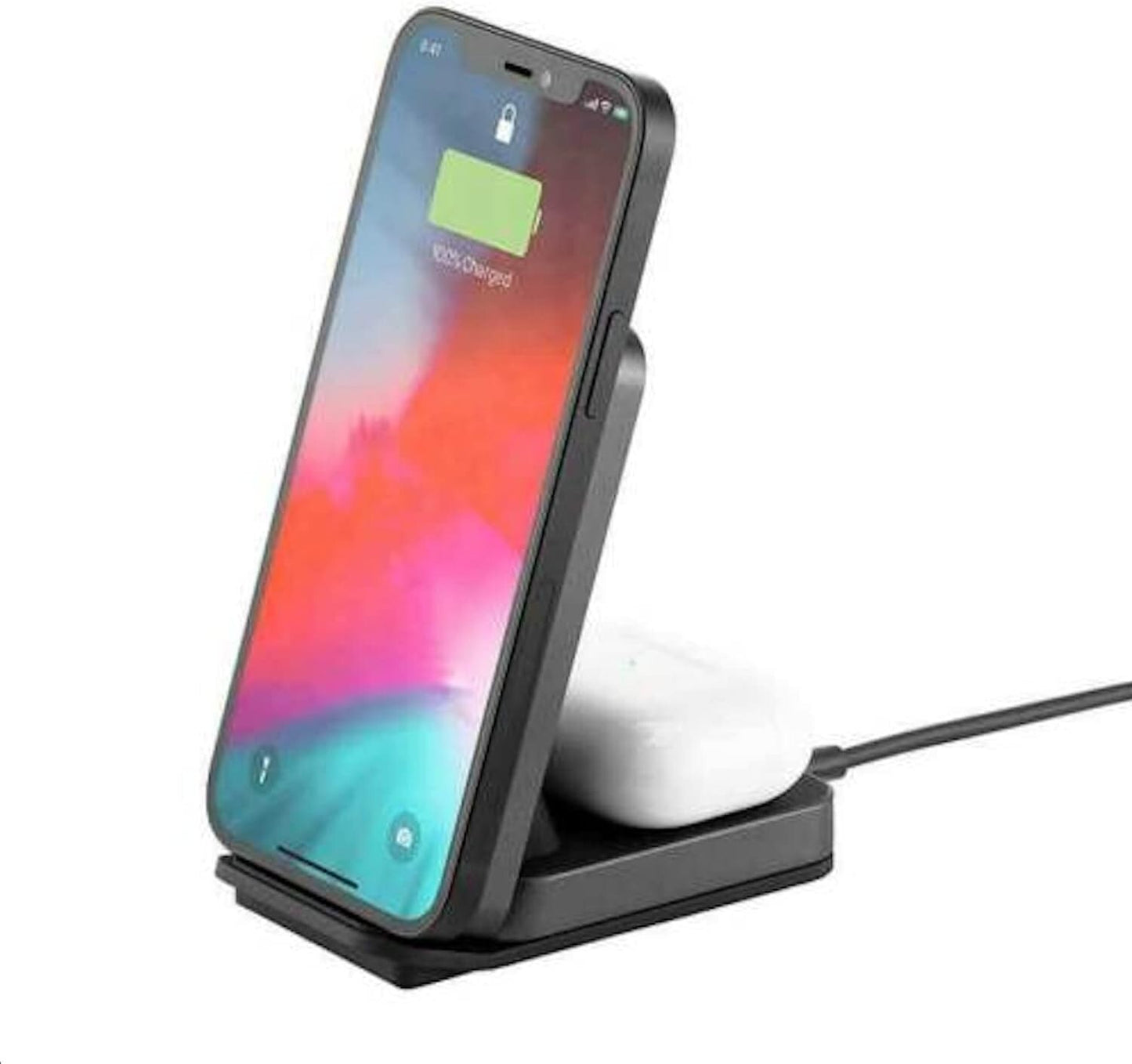 OEM OEM Ubio Labs 2in1 Wireless Charging Stand Black Pack