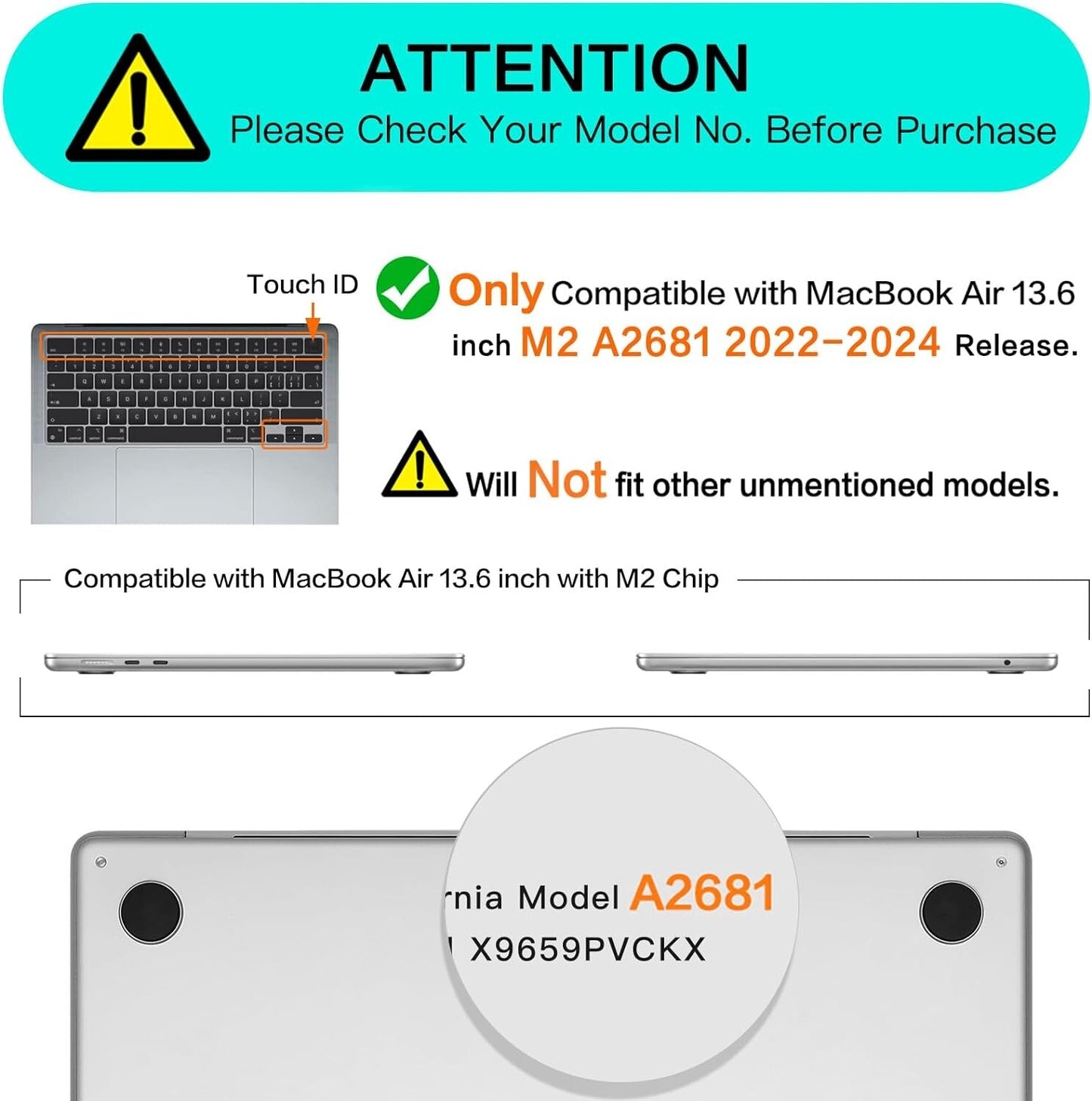 MOSISO 2022 Compatible w MacBook Air 136 inch M2 Model