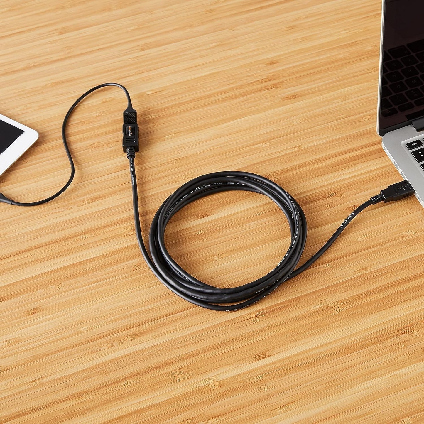 Amazon Basics USB-A 2.0 Extension Cable Male to Female, 480Mbps Transfer  6.5'