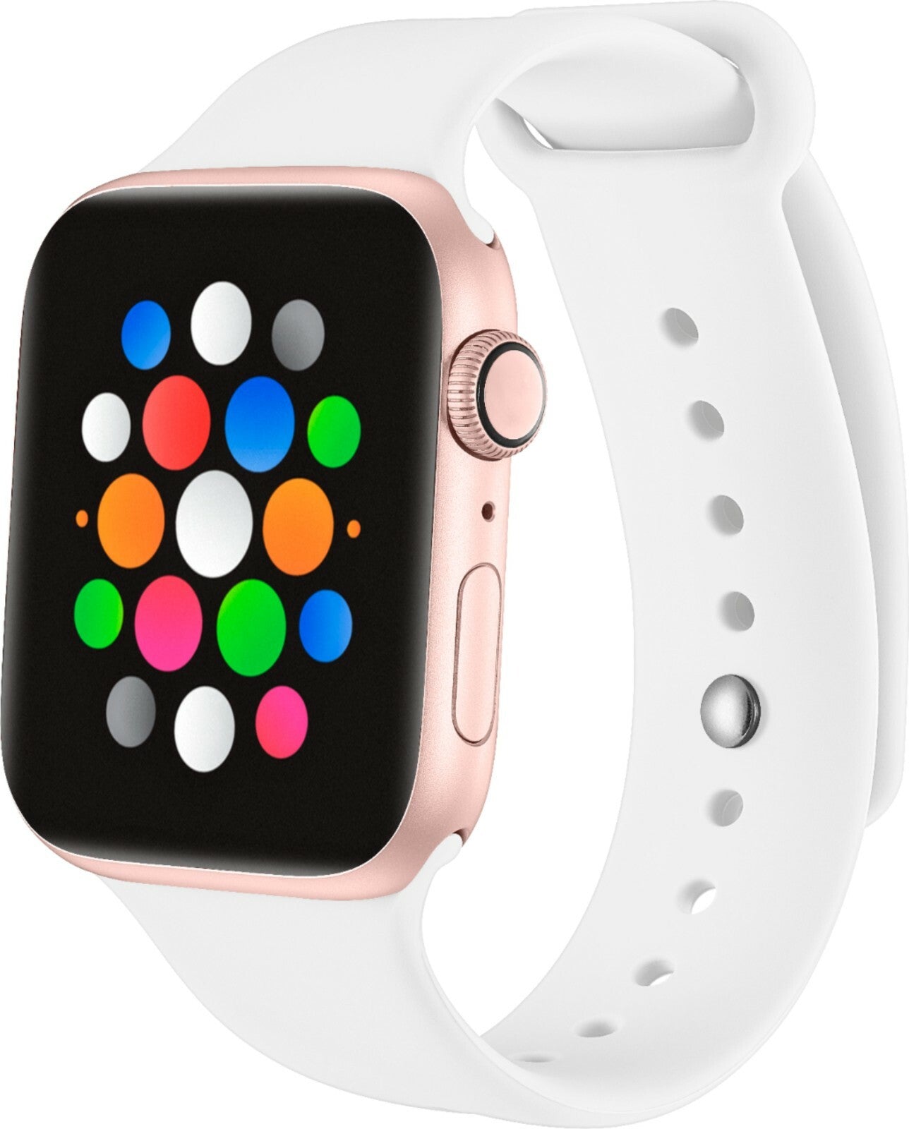 Modal Silicone iWatch Band Apple Watch 42mm 44mm Pure White