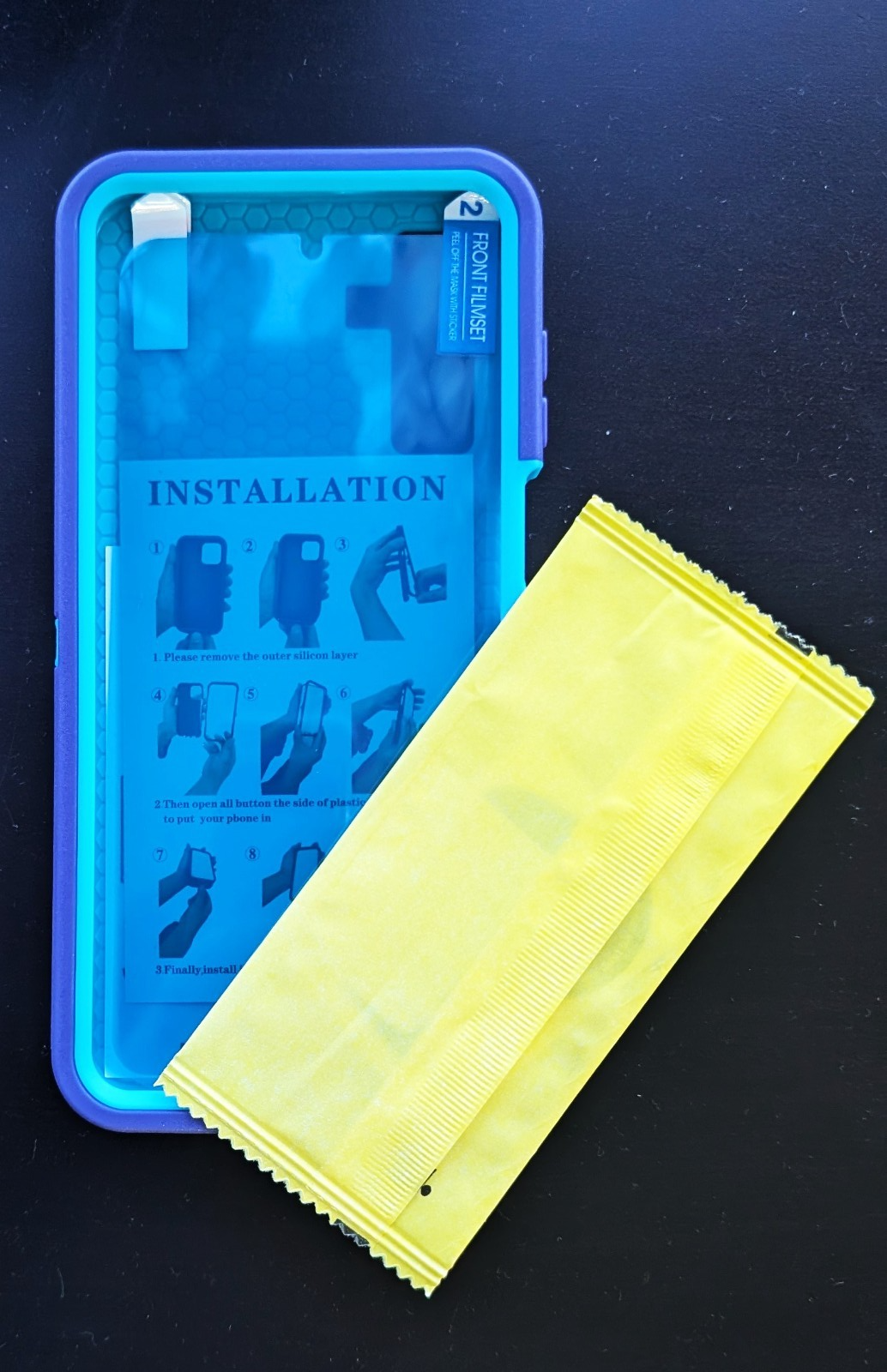 ONOLA Galaxy A13 5G Case – Shockproof 3-Layer + 2 Screen Protectors - OEM